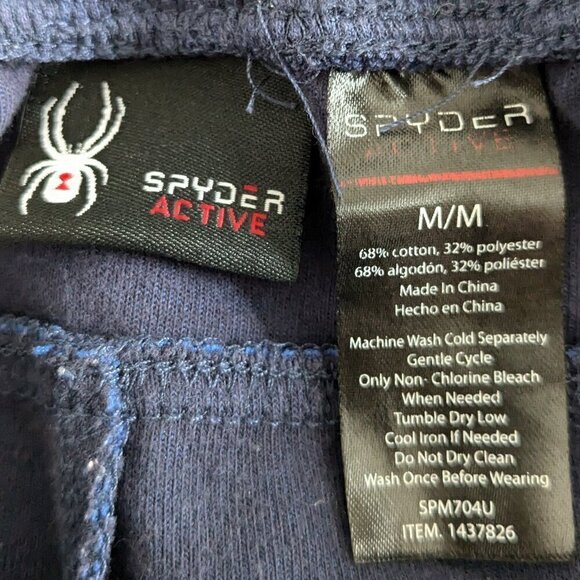 Spyder Active Blue Performance Joggers Men's Medium Comfort Stretch Athleisure - Picture 4 of 13